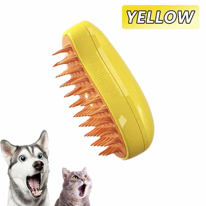 PurrfectGroom™ Steamy Paw 3-in-1 Electric Pet Brush