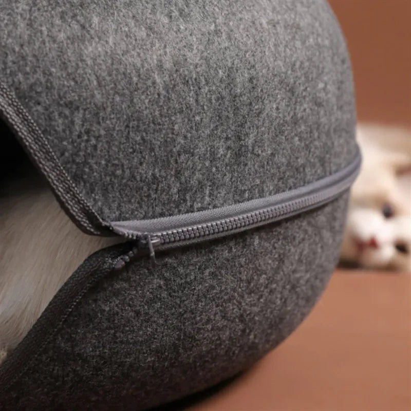 KittyKraze™ Donut Cat Bed & Tunnel Combo